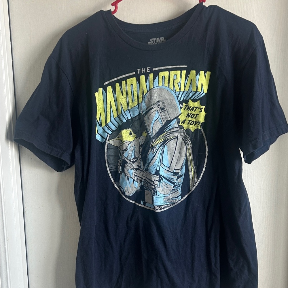 Star Wars The Mandalorian Navy Graphic Tee